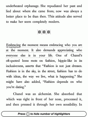 Coco Chanel na Kindle 4