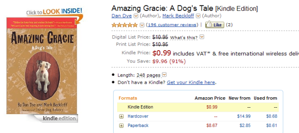 Amazing Gracie w Kindle Store