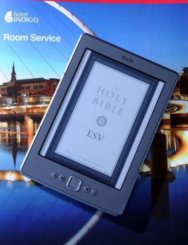 Kindle z Biblią w hotelu Newcastle Kindle z Biblią w hotelu Newcastle