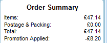 Promotion applied Promotion applied