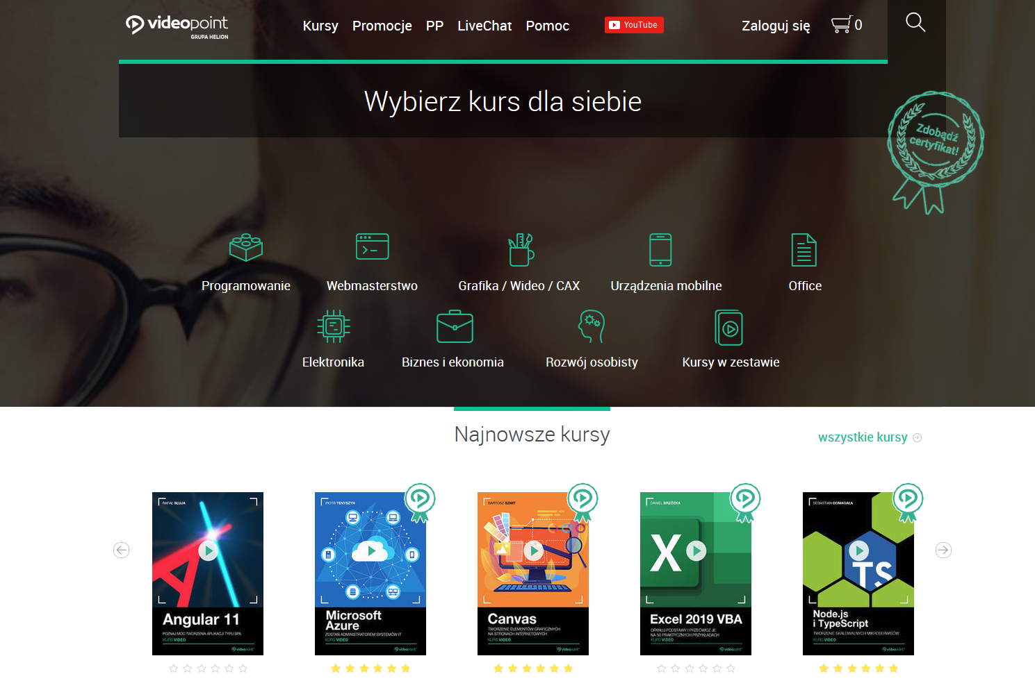 Kod zniżkowy do Videopoint na dowolne kursy + lista bestsellerów 2021 - Vimarsana News