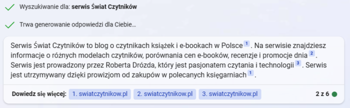Serwis Świat Czytników to blog o czytnikach książek i e-bookach w Polsce1. Na serwisie znajdziesz informacje o różnych modelach czytników, porównania cen e-booków, recenzje i promocje dnia2. Serwis jest prowadzony przez Roberta Drózda, który jest pasjonatem czytania i technologii3. Serwis jest utrzymywany dzięki prowizjom od zakupów w polecanych księgarniach1