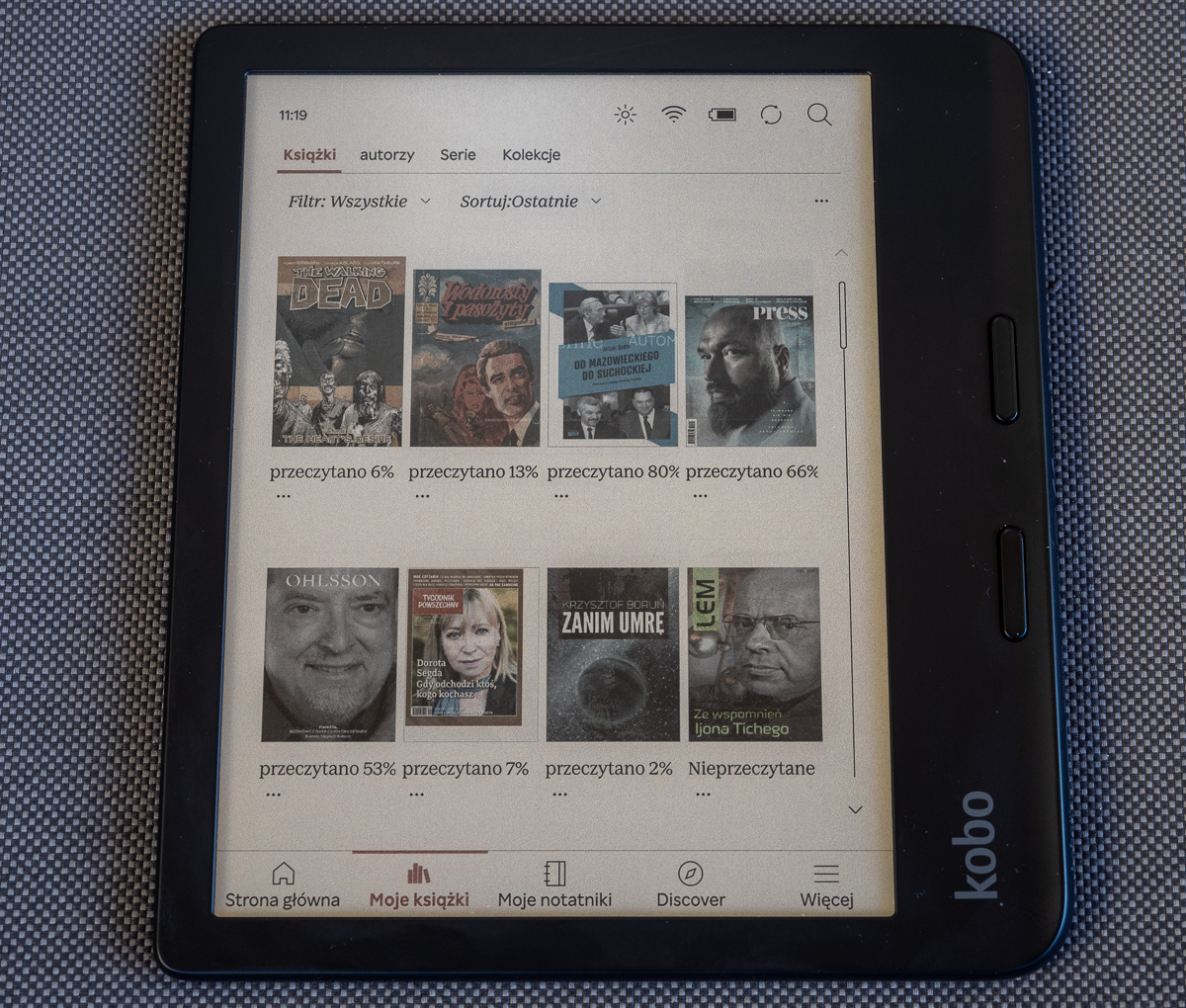 Test Kobo Libra Colour – część I – siedmiocalowy, kolorowy czytnik z klawiszami