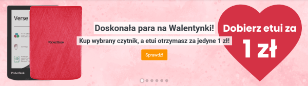 Promocja walentynkowa na czytniki PocketBook i Onyx Boox – etui do pary za złotówkę!