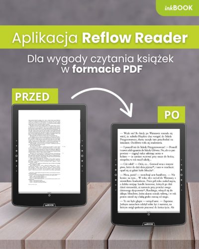 Aplikacja Reflow Reader do czytania PDF na nowych czytnikach inkBOOK