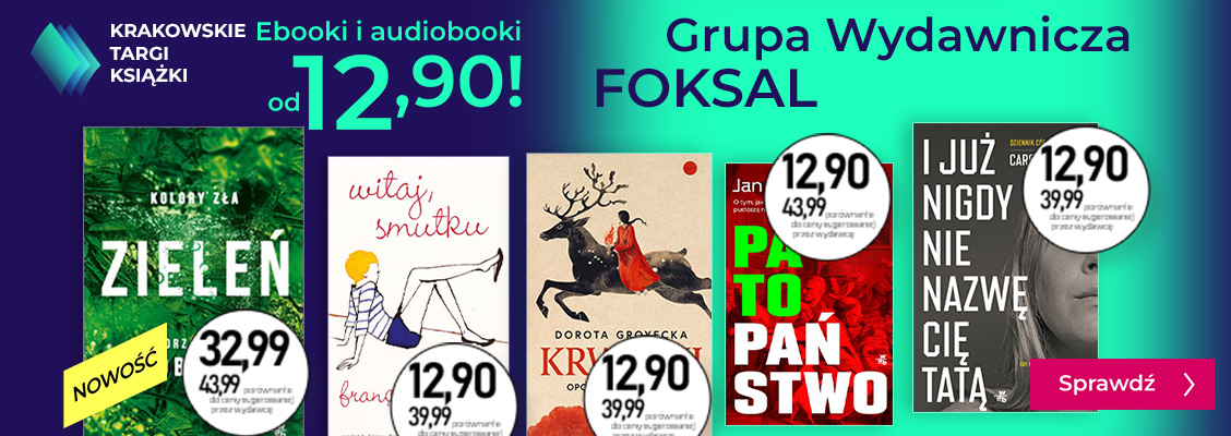 Promocje dnia – 27.10.2025: GW Foksal, Publio do 20 zł, Haloween, Fakty, Szczęście, Frajda, Bond, Sonia Draga, Kafka
