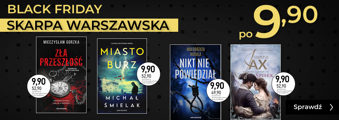Promocje dnia – 28.11.2025: Skarpa Warszawska po 9,90 zł, Book PASS w Publio, E-booki do 20 zł, Noir sur Blanc, Seria Amerykańska, SQN