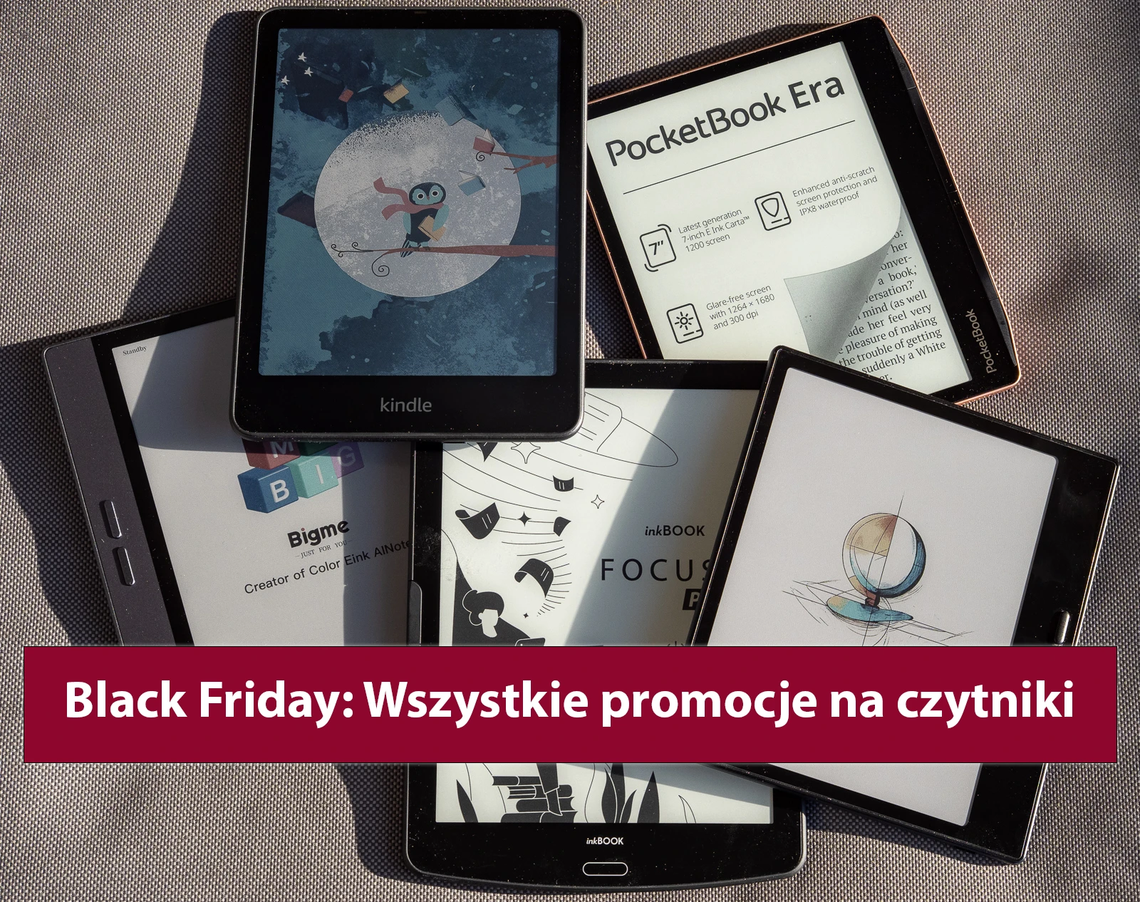 Black Friday 2025! Oto wszystkie tegoroczne promocje na czytniki: Kindle, Onyx Boox, PocketBook, inkBOOK oraz Bigme