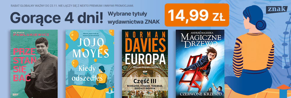Promocje dnia – 20.11.2025: Znak, Pani Bovary, Czas ognia, Małecki, Poradniki, Jesienne wieczory