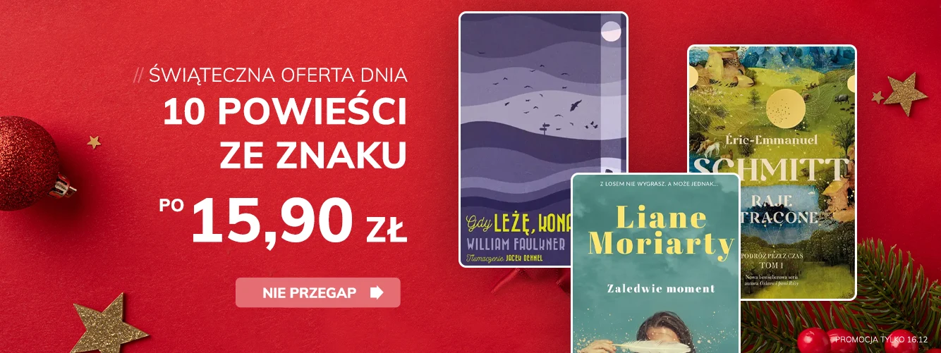Promocje dnia – 16.12.2025: Znak, Filia, Helion, Asimov, Czwarta Strona, Masoni, Krzywda, Literackie, Nesbo