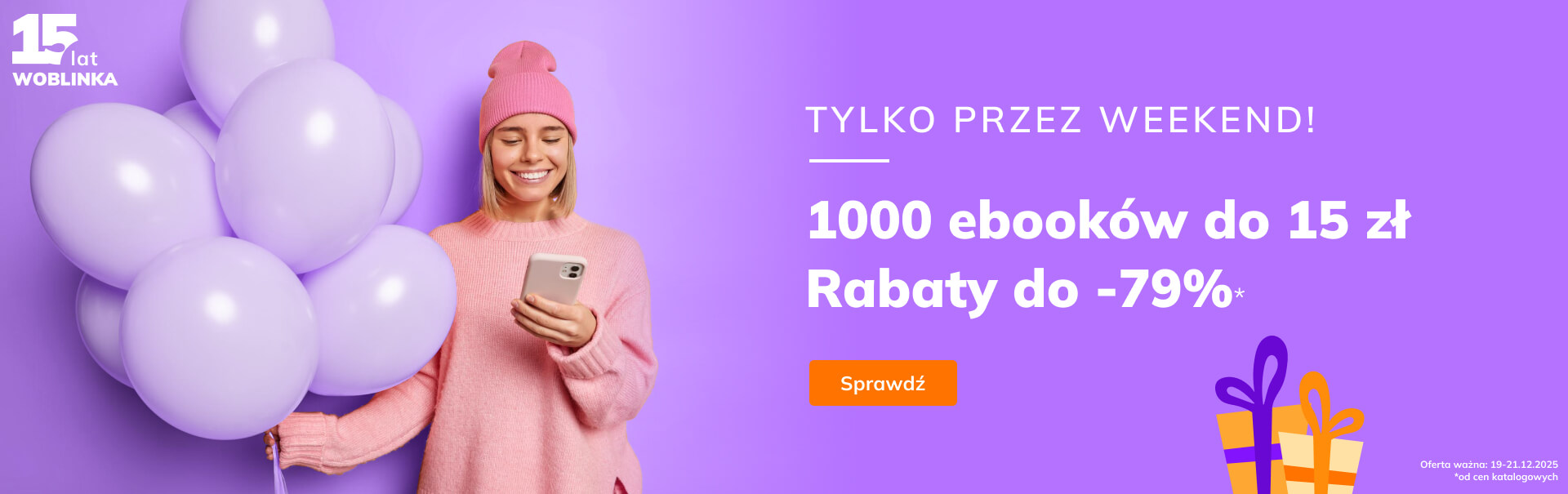 Promocje dnia – 19.12.2025: Woblink do 15 zł, Liu, Pilch, Uketsu, Bezdroża, Filia, E-prasa, Excel 365