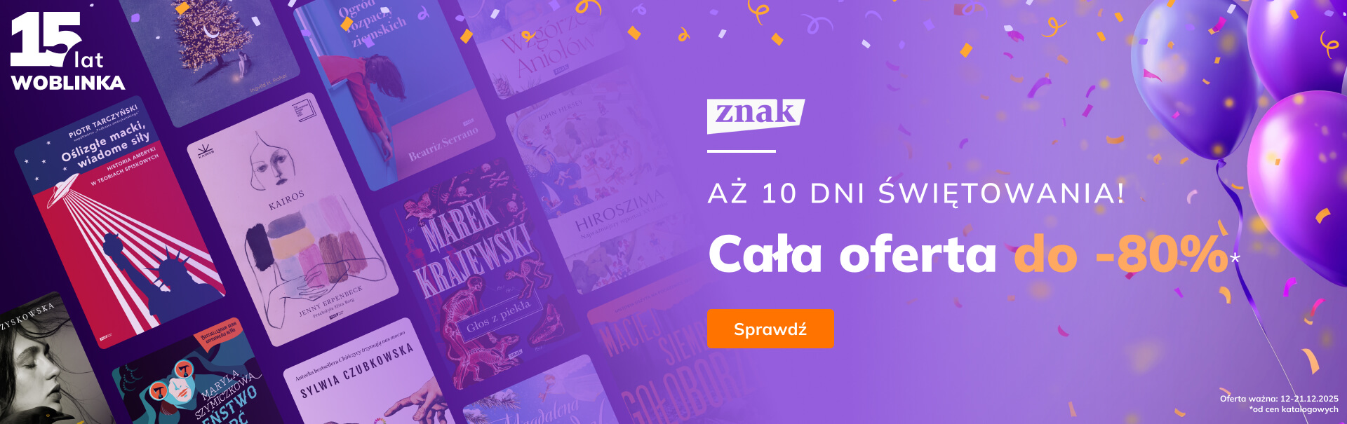 Promocje dnia – 15.12.2025: Znak do -80%, GW Foksal, Marginesy, Ćwiek i Chmielarz, WAM, Muza, Pascal, Opowiadania tajwańskie