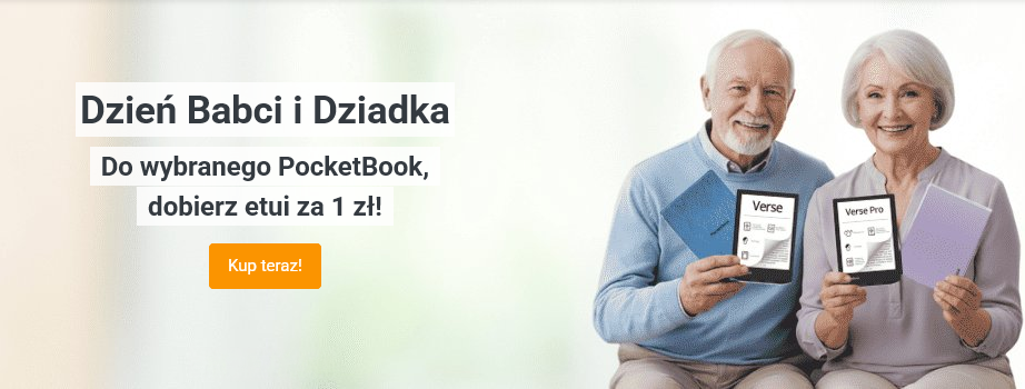 Czytniki PocketBook na Dzień Babci i Dziadka: etui za 1 zł