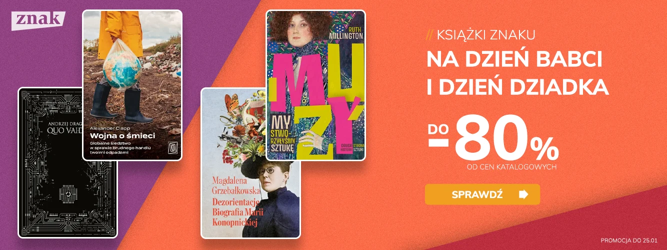 Promocje dnia – 21.01.2026: Znak do -80%, Krasznahorkai, Port, Nowości, Muza, Poezja